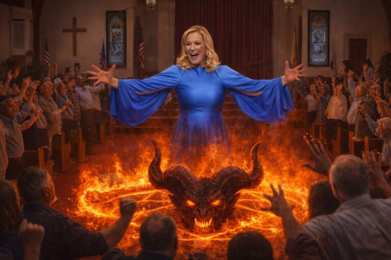 White House Spiritual Advisor Channeling Demonic Entity to Fight the Pope Confident She’s On the Good Side of This Whole Thing