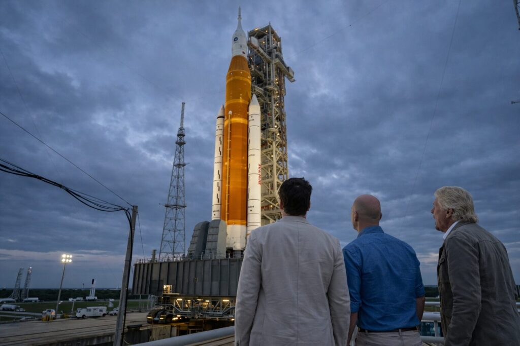 Billionaire Space Moguls Claim Artemis Rocket Only Looks Bigger Because of Camera Angles