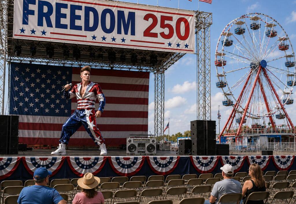 Freedom 250 Concert Now Just Vanilla Ice Rapping About the Constitution to a Ferris Wheel