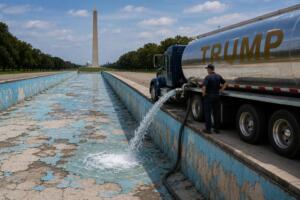 White House Unveils New Plan to Refill Reflecting Pool with More Loyal Water
